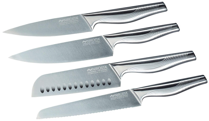 Nirosta Swing-Messer-Set, Verschiedene Messer mit Funktionsteil aus hochwertigem Edelstahl, Premium-