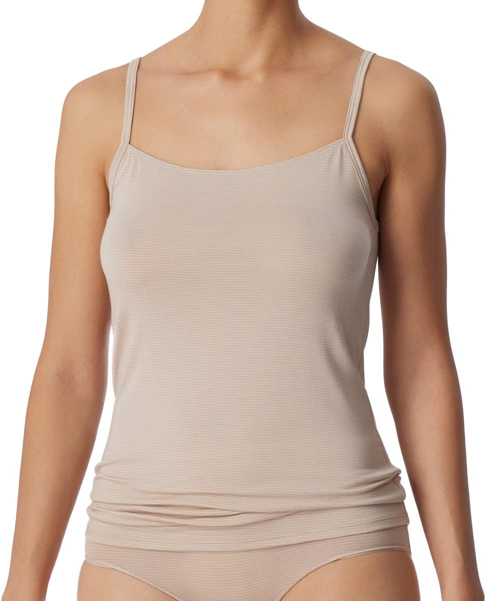 Schiesser Damen 2 PACK Spaghettitop Unterhemd - Modal Essentials 36 4 X Sand, 36 4 X Sand