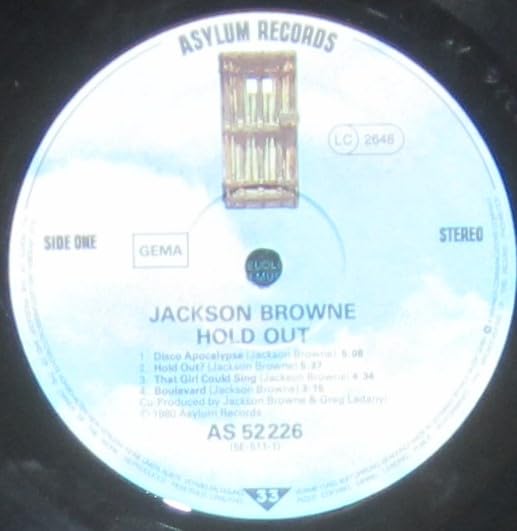 JACKSON BROWNE - HOLD OUT, Vinyl