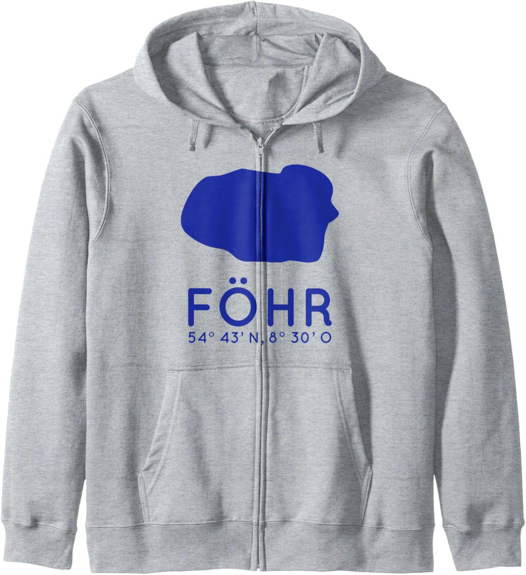 Koordinaten Nordsee Karte Föhr Kapuzenjacke