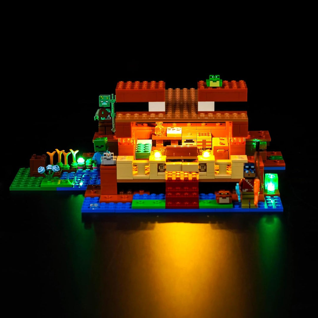 Led Licht Set für Lego Minecraft The Frog House 21256 (Nicht Lego), Led Beleuchtungs Set für Minecra