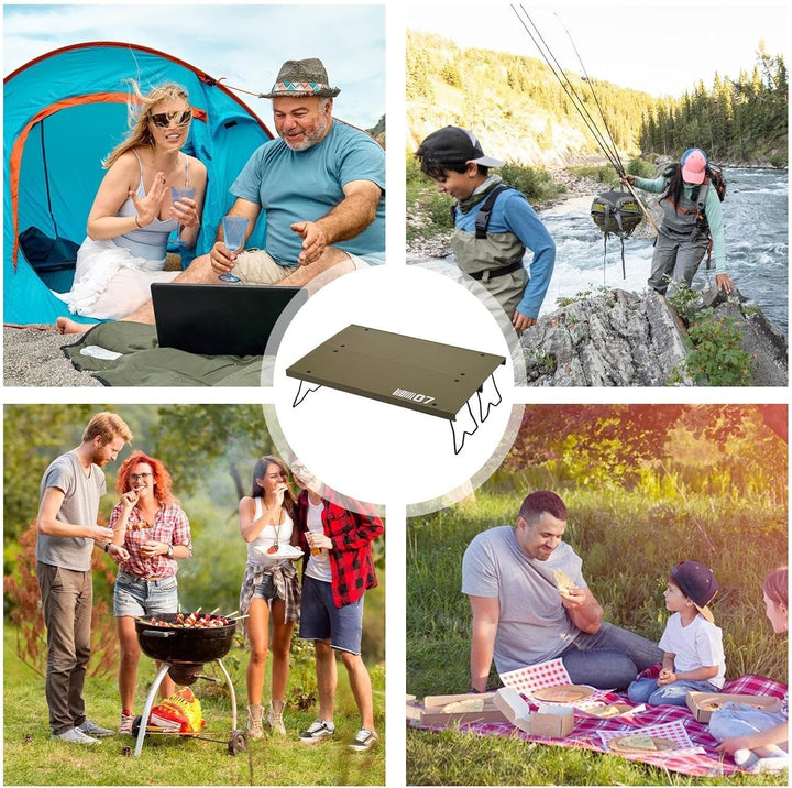 Generisch Camping Table - Klapptisch | Kompakte Gartentische Leichtes kleines Klappstock im Freien i