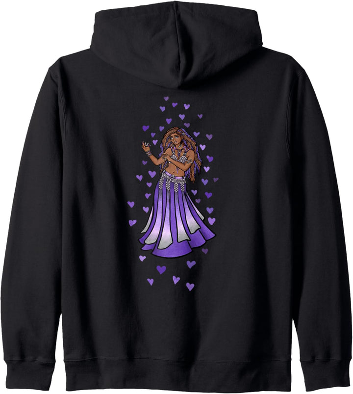 Purple Goddess Belly Dancer Kapuzenjacke