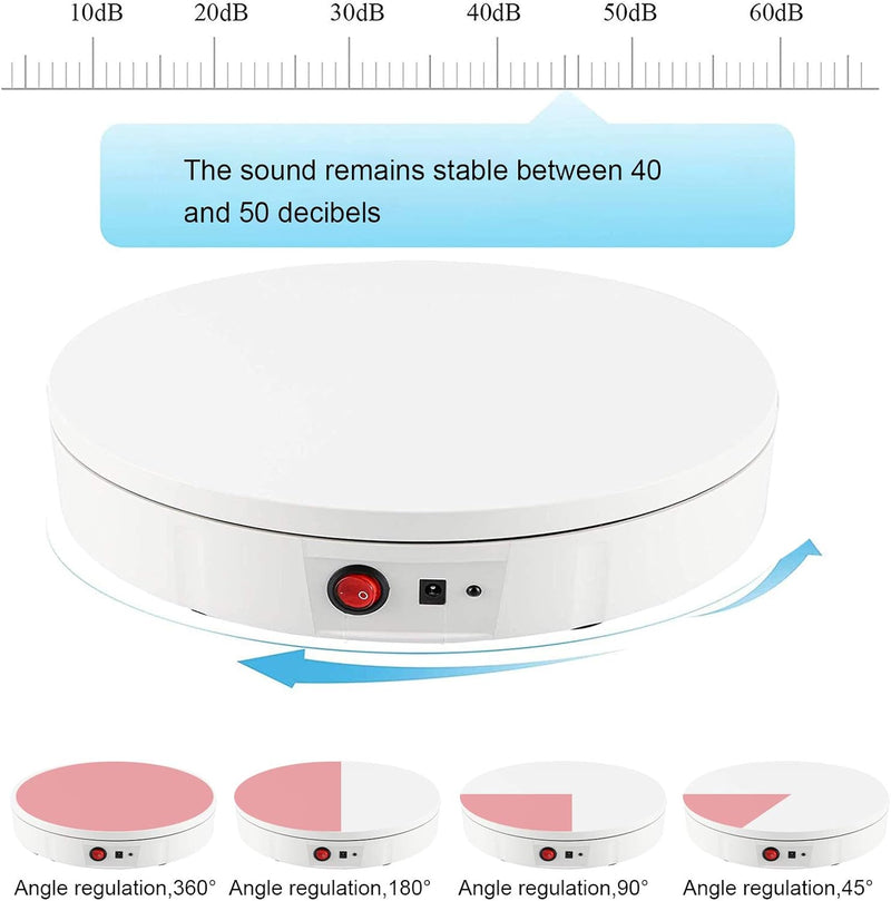Drehteller Elektrischer Displayständer Drehteller Elektrisch 30CM 100KG, Automatische Drehplattform