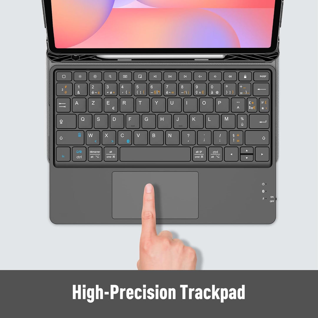 FINTIE Französische AZERTY-Tastatur für Samsung Galaxy Tab S9 FE 10,9 Zoll 2023 und Tab S9 11 Zoll,