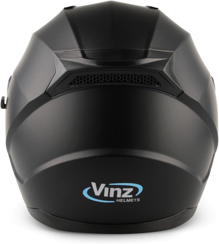 VINZ Kennet Integralhelm mit Sonnenblende | Motorrad Helm Vollvisierhelm Mopedhelm | Motorradhelm Fu