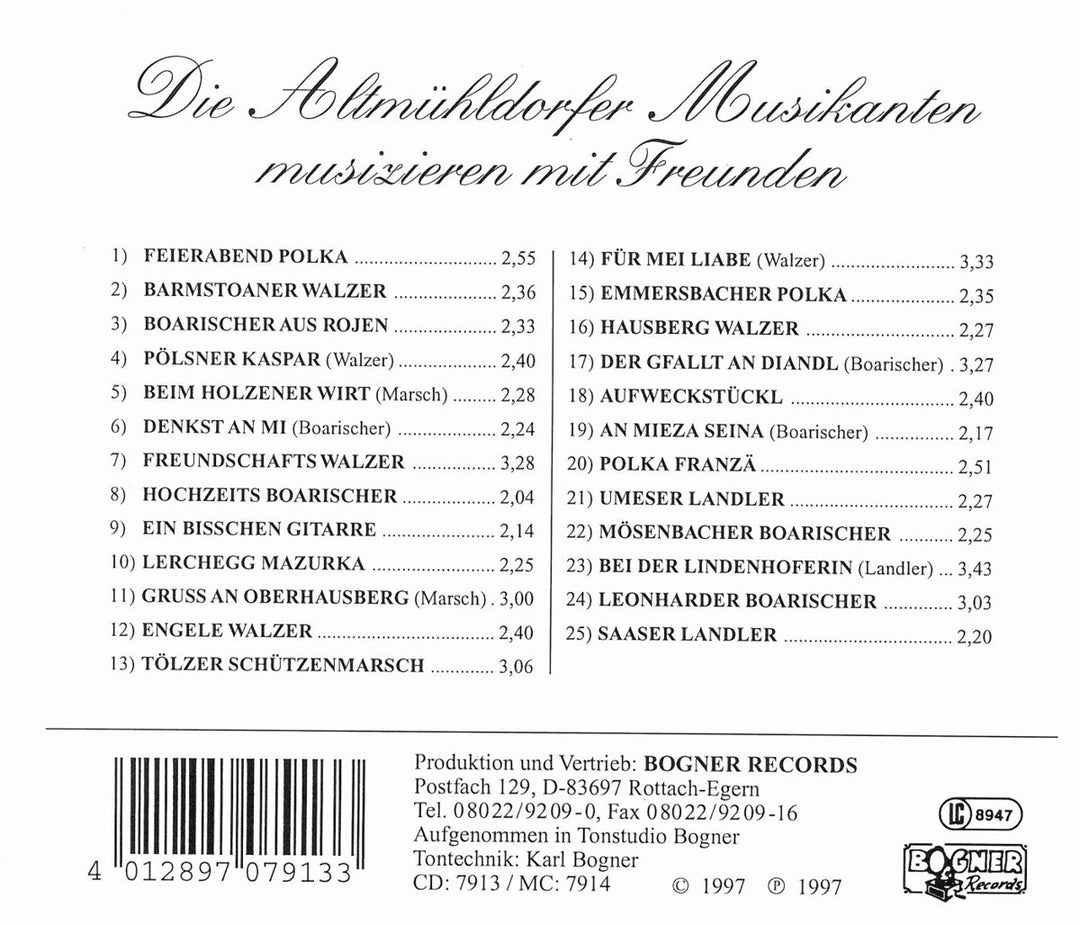 Folge 1,Musizieren mit Freunden, Audio-CD