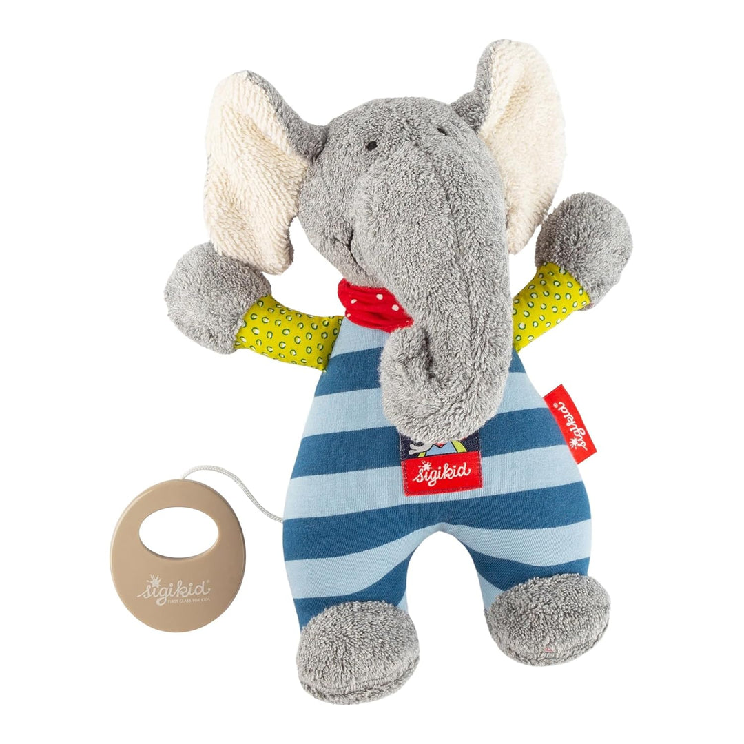 Sigikid 48800 - Lolo Lombardo Spieluhr klein, Melodie nicht frei wählbar Blau/Grau, Blau/Grau