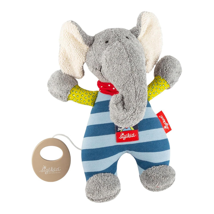 Sigikid 48800 - Lolo Lombardo Spieluhr klein, Melodie nicht frei wählbar Blau/Grau, Blau/Grau