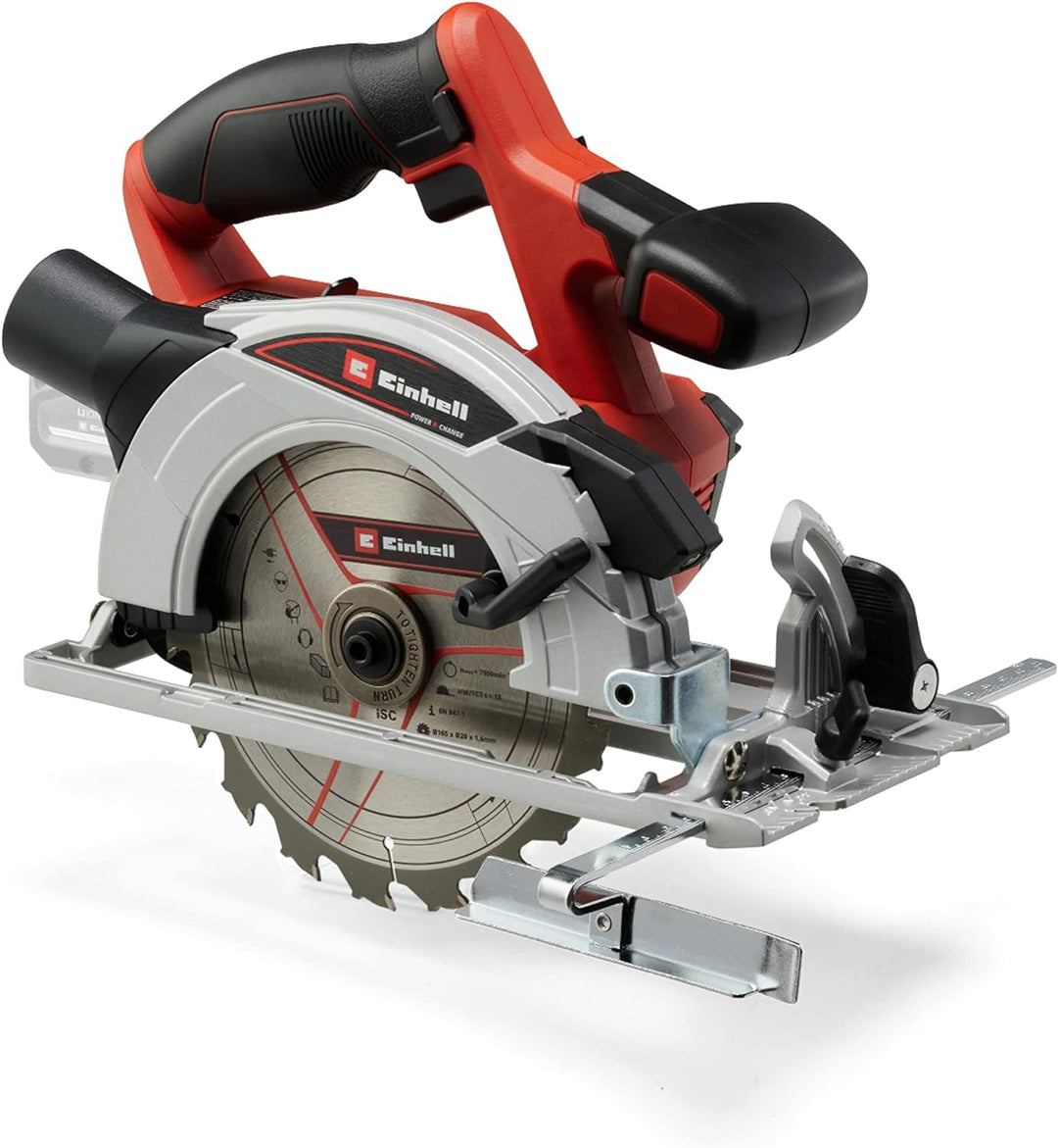 Einhell Akku-Handkreissäge TE-CS 18/165-1 Li-Solo Power X-Change (18 V, Li-Ion, Ø165 x Ø20 mm Sägebl