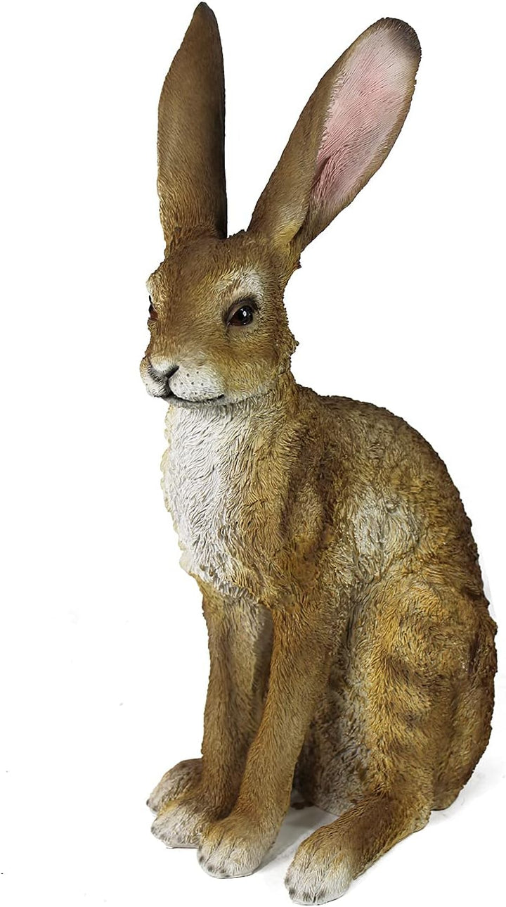 Arnusa Tierfigur Feldhase lebensgross 51cm Gartenfigur Hase Rammler Gartendekoration