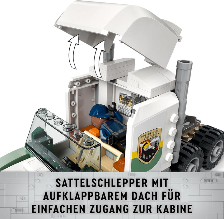 Lego Jurassic World Dinosaurier-Missionen: Allosaurus-Transporter, Dino-Spielset, Geschenkidee für K