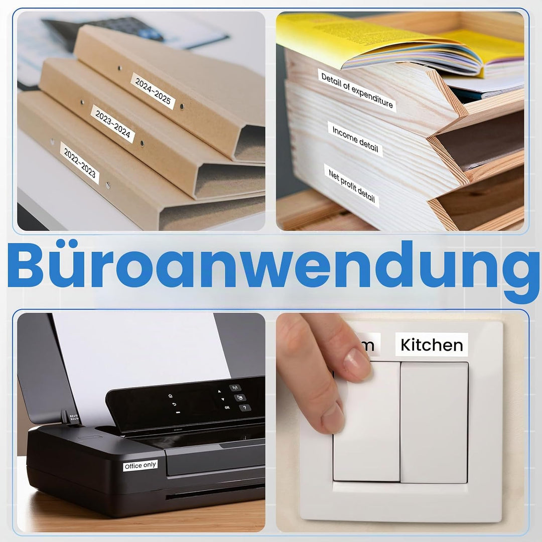 MarkField 4x H100LB H110 Band 12mm Kompatibel mit Brother P-Touch Bänder TZe-231 Tze231 12mm 0.47 We