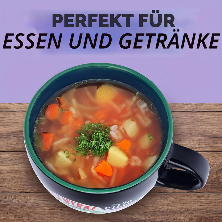 Silver Buffalo Friends Central Perk Keramiktasse übergross für Kaffee, Suppe, 680 ml Friends Central