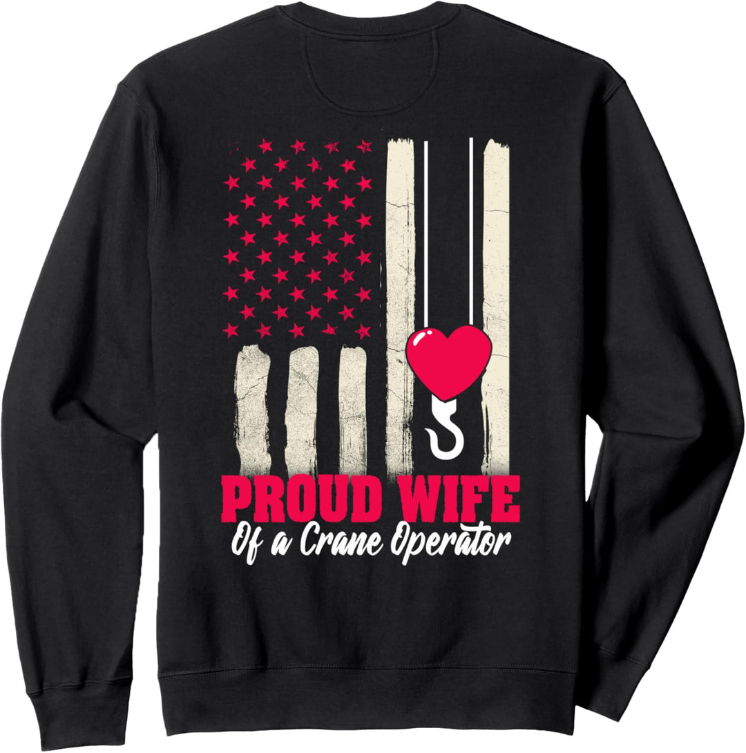 Kranführer Geschenke Design auf der Rückseite der Kleidung Sweatshirt