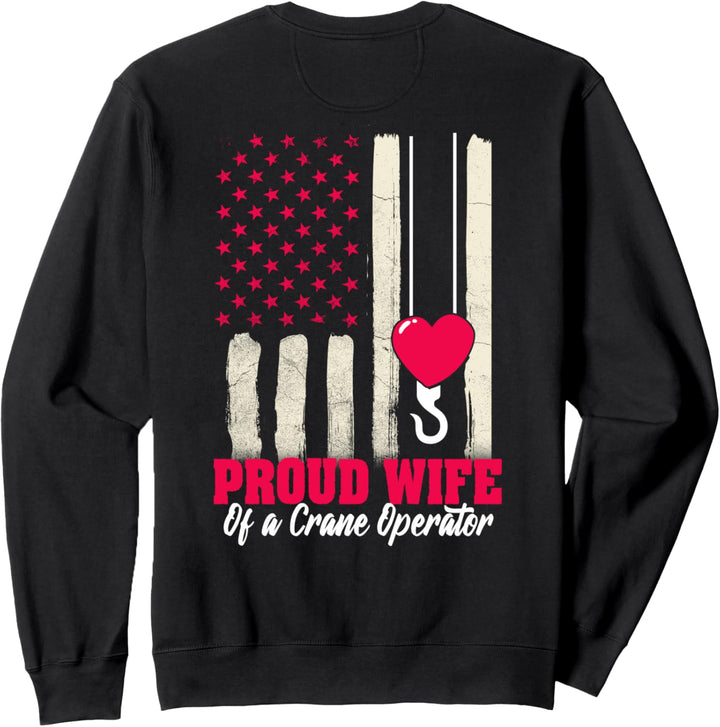 Kranführer Geschenke Design auf der Rückseite der Kleidung Sweatshirt