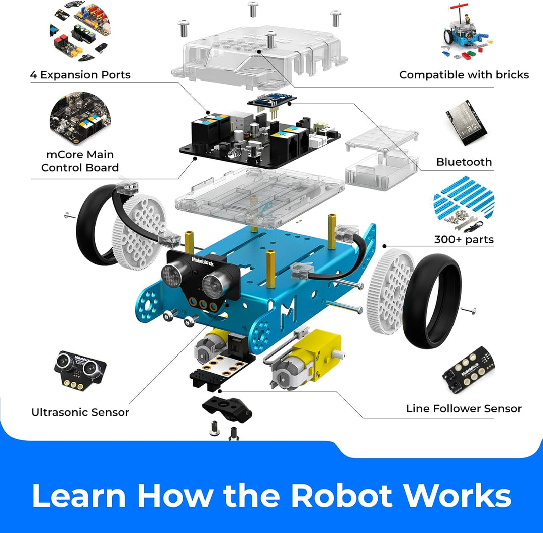 Makeblock mBot Robot Car STEM Spielzeug Programmierbares Roboticset mit Dongle Roboter Programmierba