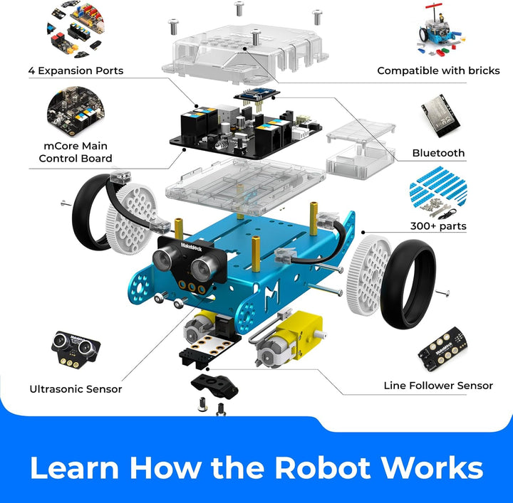 Makeblock mBot Robot Car STEM Spielzeug Programmierbares Roboticset mit Dongle Roboter Programmierba