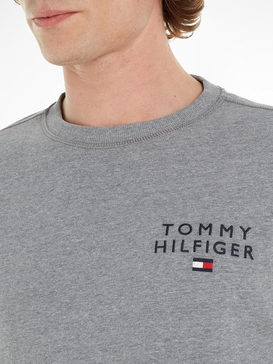 Tommy Hilfiger Herren Track Top HWK Um0um02878 Schwere Strickwaren (1er Pack) M Grau (Medium Grey He