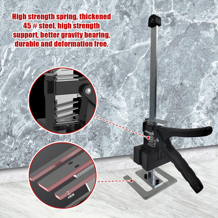 Arbeitssparender Heber, 2 Stück 38.8cm Arm Handwerkzeugheber mit Skala, Bis Zu 240 KG Fliesenheber H