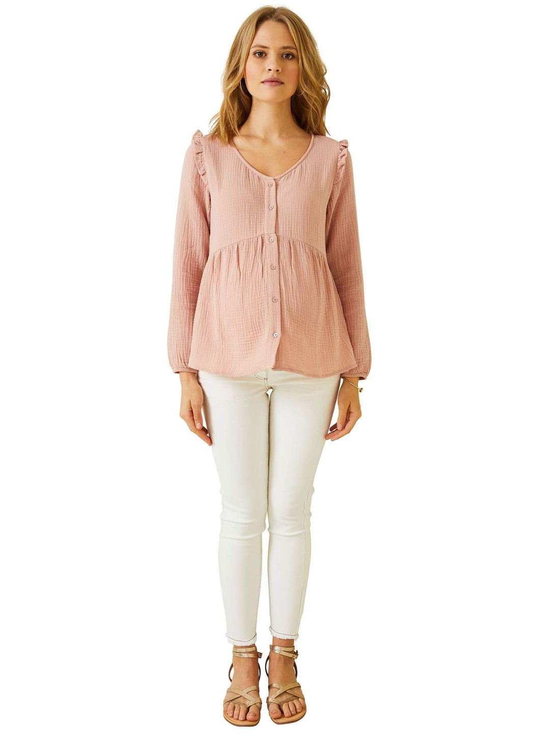 Vertbaudet Bluse, Schwangerschaft & Stillzeit 34 Rose, 34 Rose