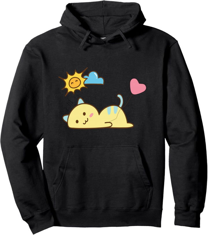 Kawaii Katze Herz Sonne Cat Japan Anime Fan Geschenk Kawaii Pullover Hoodie