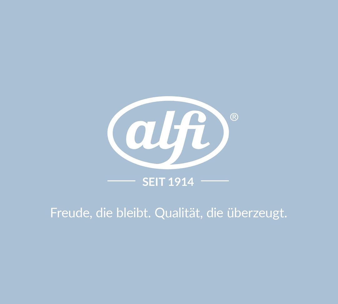 alfi SKYLINE 1,0l, pastel water, Edelstahl-Isolierkanne mit hygienischem Hartglaseinsatz, Drehversch