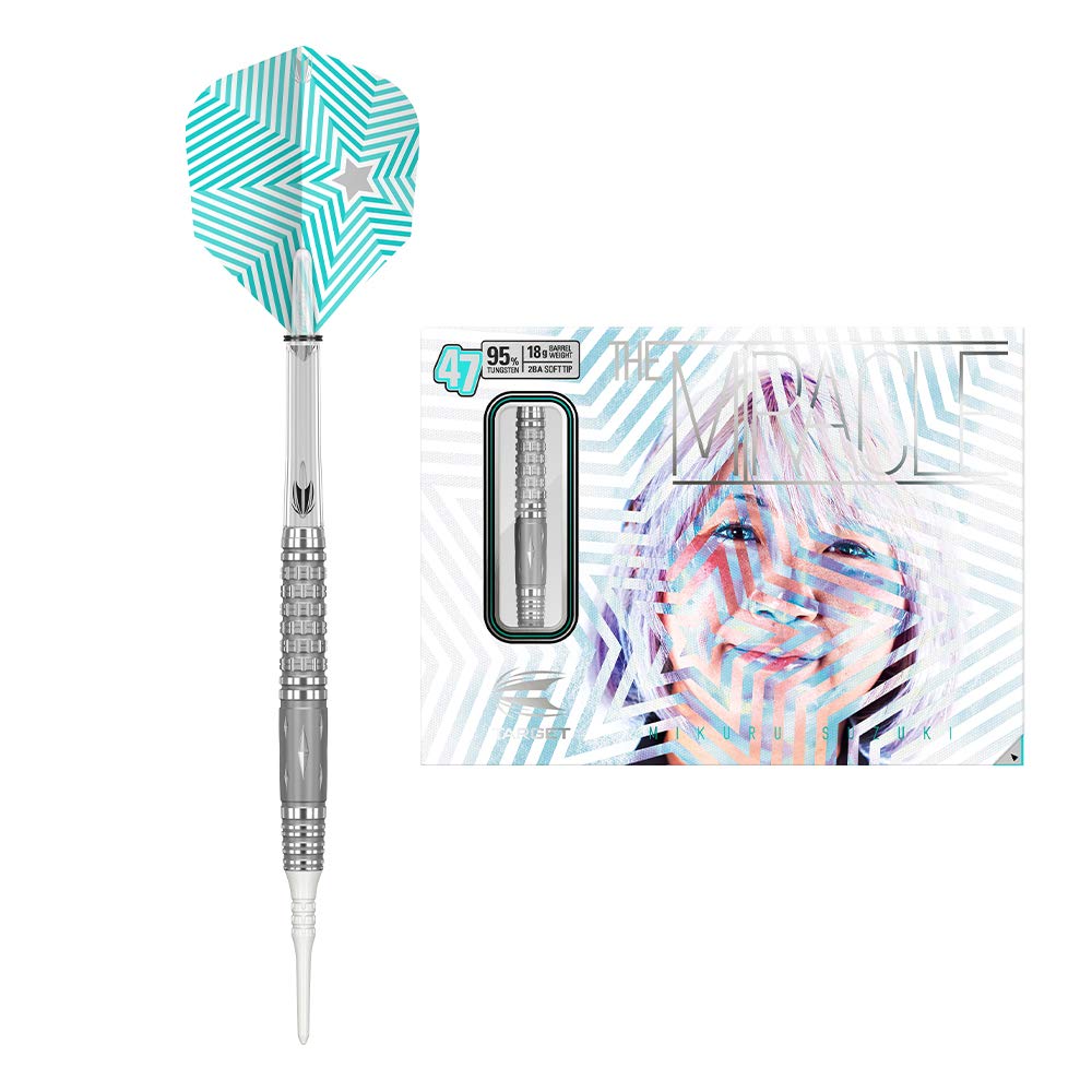 Target DartsSoft Tip Darts 18gr Silber und klar, 18gr Silber und klar