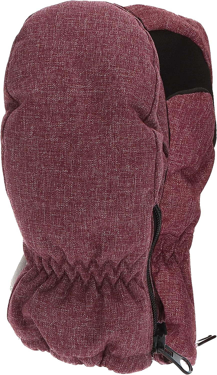 Sterntaler Unisex Kinder Melange mit Daumen und Seitlichem Reissverschluss Fäustlinge 1 Rosa, 1 Rosa