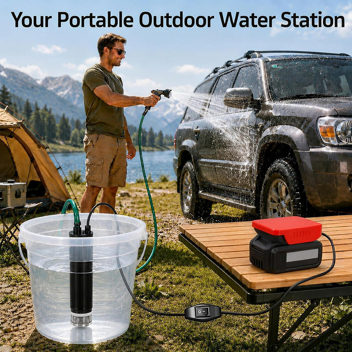 Akku Wasserpumpe für Einhell 18V Akku 30L/min Tragbare | Wasserpumpe &amp; Sumpfpumpe Wasserpumpe Akku S