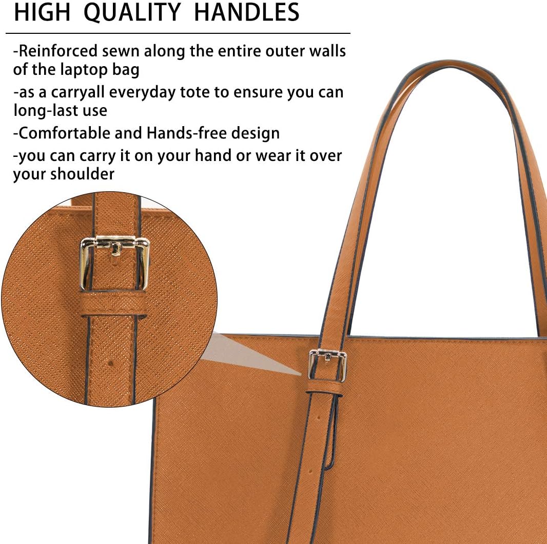 NUBILY Handtasche Shopper Damen Grosse Schwarz Handtasche Leder Umhängetasche Arbeitstasche Gross La