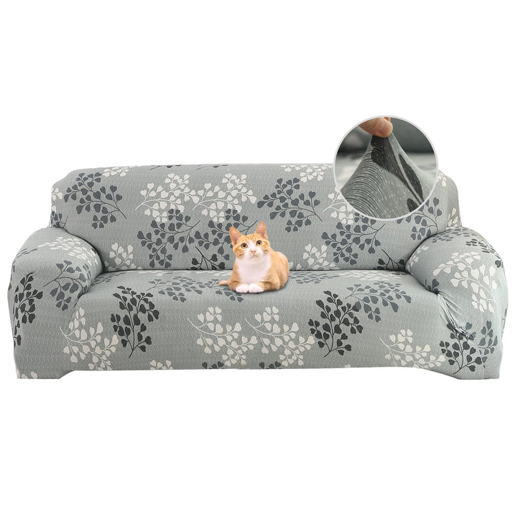 Jaotto Sofabezug 4 Sitzer Elastischer Stretch Spandex Sofa Überwürfe Sofahusse Antirutsch Waschbar S
