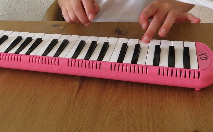 keepdrum Melodica Pink 37 Tasten mit Tasche