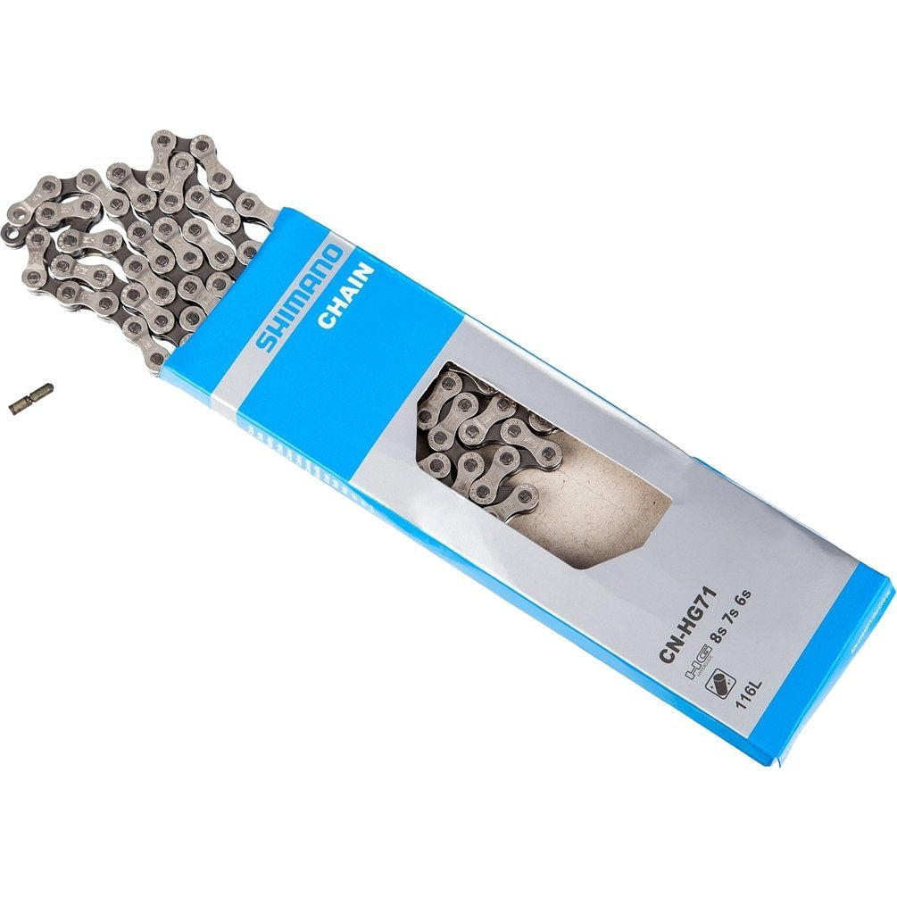 Shimano HG71 8/7/6-Speed Hyperglide Bicycle Chain - CN-HG71 - ECNHG71C116I