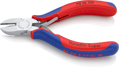 Knipex Seitenschneider verchromt, mit Mehrkomponenten-Hüllen 110 mm 70 15 110 Single, Single