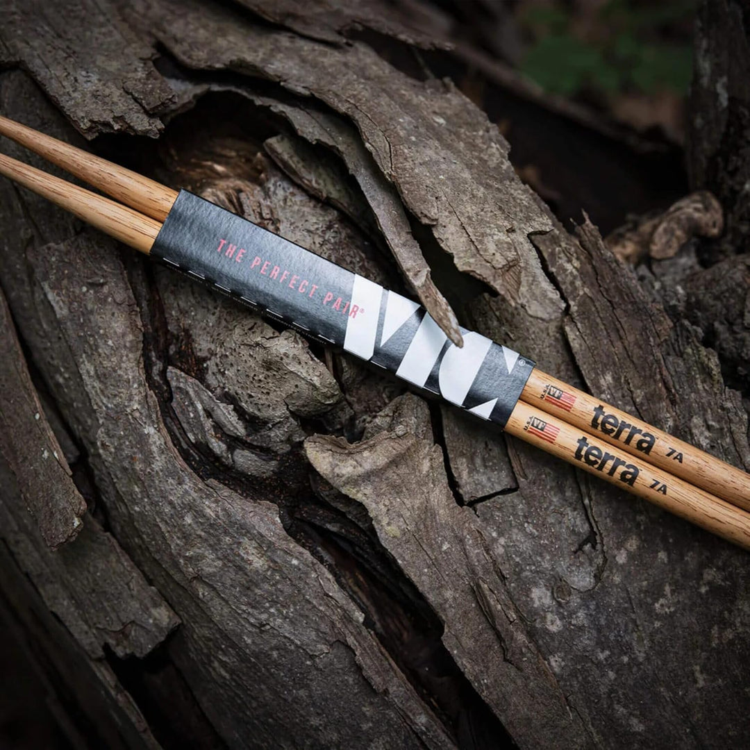 Vic Firth - American Classic® Terra Serie Trommelstöcke 7A - Amerikanisches Hickory – Holzspitze - 4