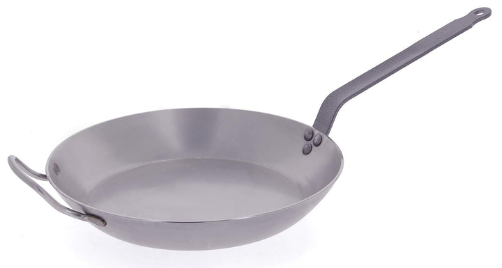 de Buyer - Bratpfanne CARBONE PLUS aus Eisenstahl - mit Gegengriff - 40 cm - 5110.40, Silber Durchme