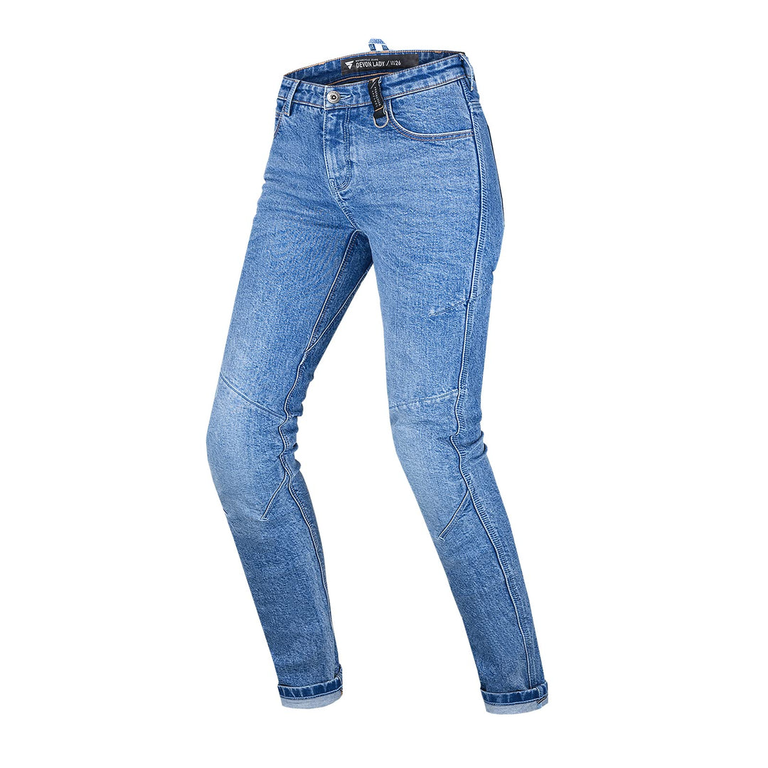 SHIMA DEVON Motorradjeans - Belüftete Elastische Slim Fit Biker Motorradhose mit FiberQL-Verstärkung