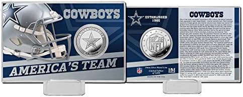 Dallas Cowboys NFL Team History Coin Card mit Gedenkmünze inklusive Display in 10 x 15 cm