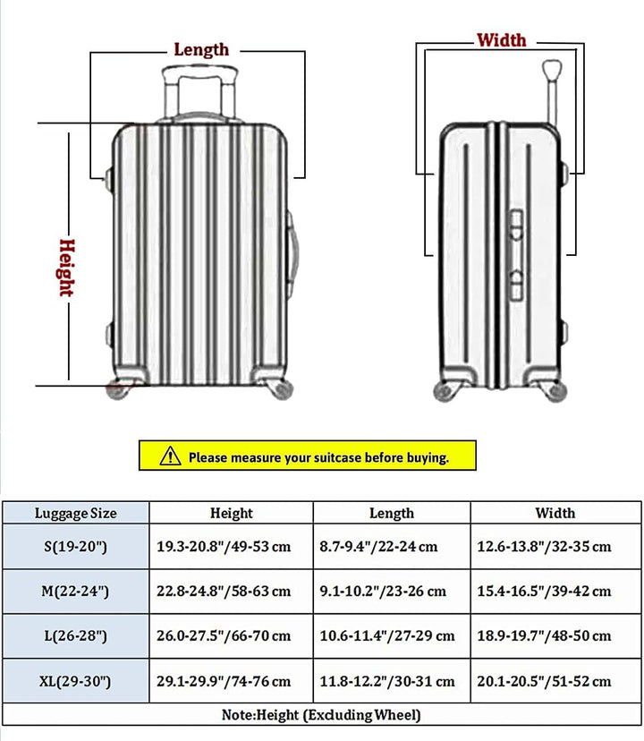7-Mi Reisegepäck Protector Koffer Abdeckung 19"-30" Gepäckschutzhülle, S (Passend für 19 "-20" Troll