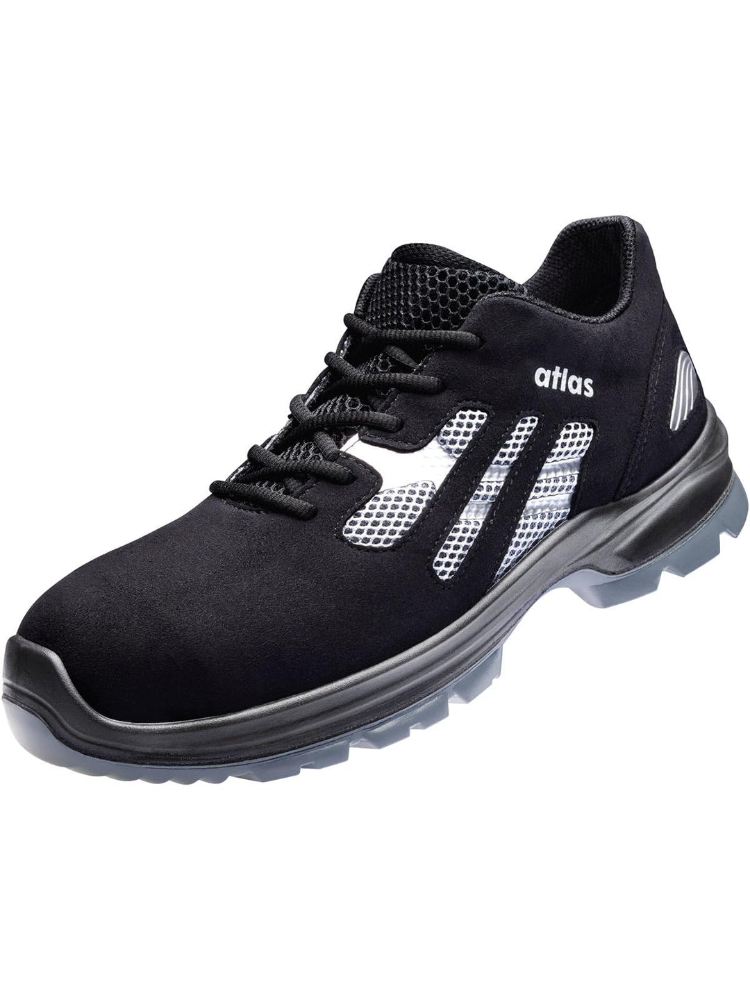 Atlas Flash 2005 | ESD S1P Arbeits-ind Sicherheitsschuhe 40 EU Schwarz Rot, 40 EU Schwarz Rot