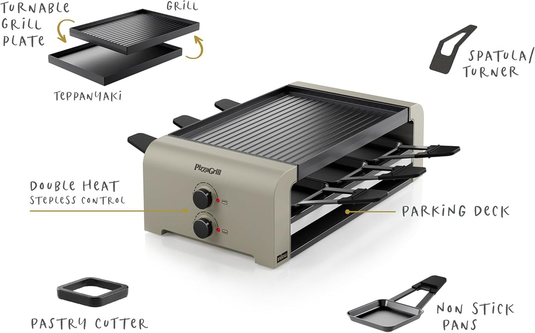 Stöckli Raclette PizzaGrill 6 Ivory Gold