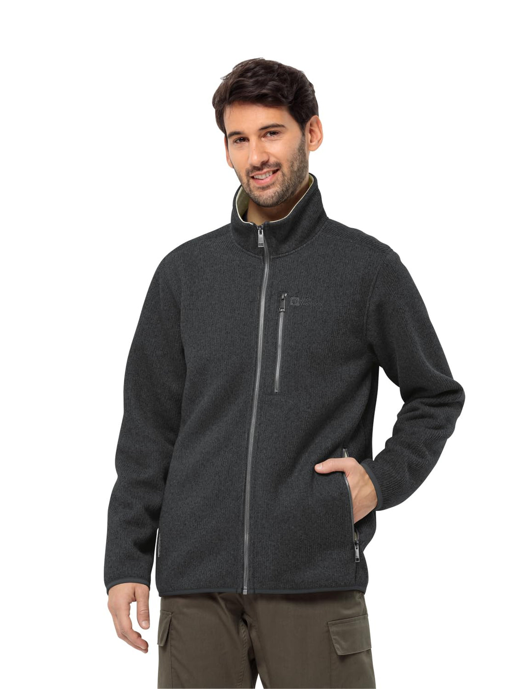 Jack Wolfskin Herren Robson Fjord Jacket Fleece-Jacke, S phantom