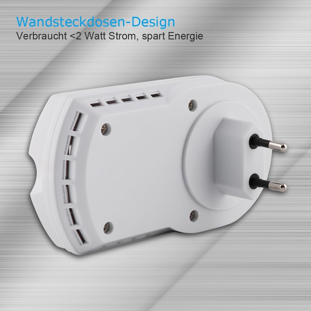 Gasmelder, LPG / Erdgas /Kohlengas Lecksucher, einsteckbarer Sensor Gasmonitor mit akustischem Alarm