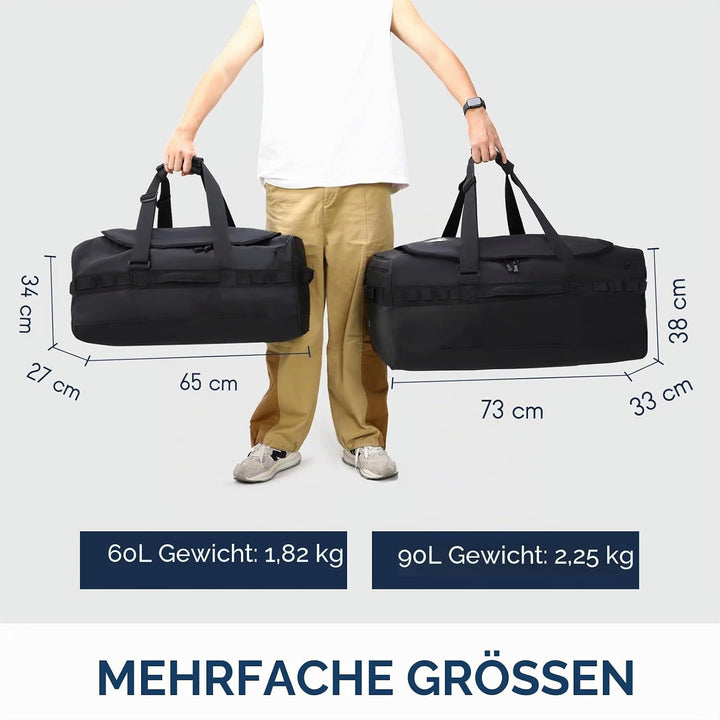 Haimont Reisetasche Sporttasche mit robusten Reisetaschen für Männer und Frauen, Camping mit umwande