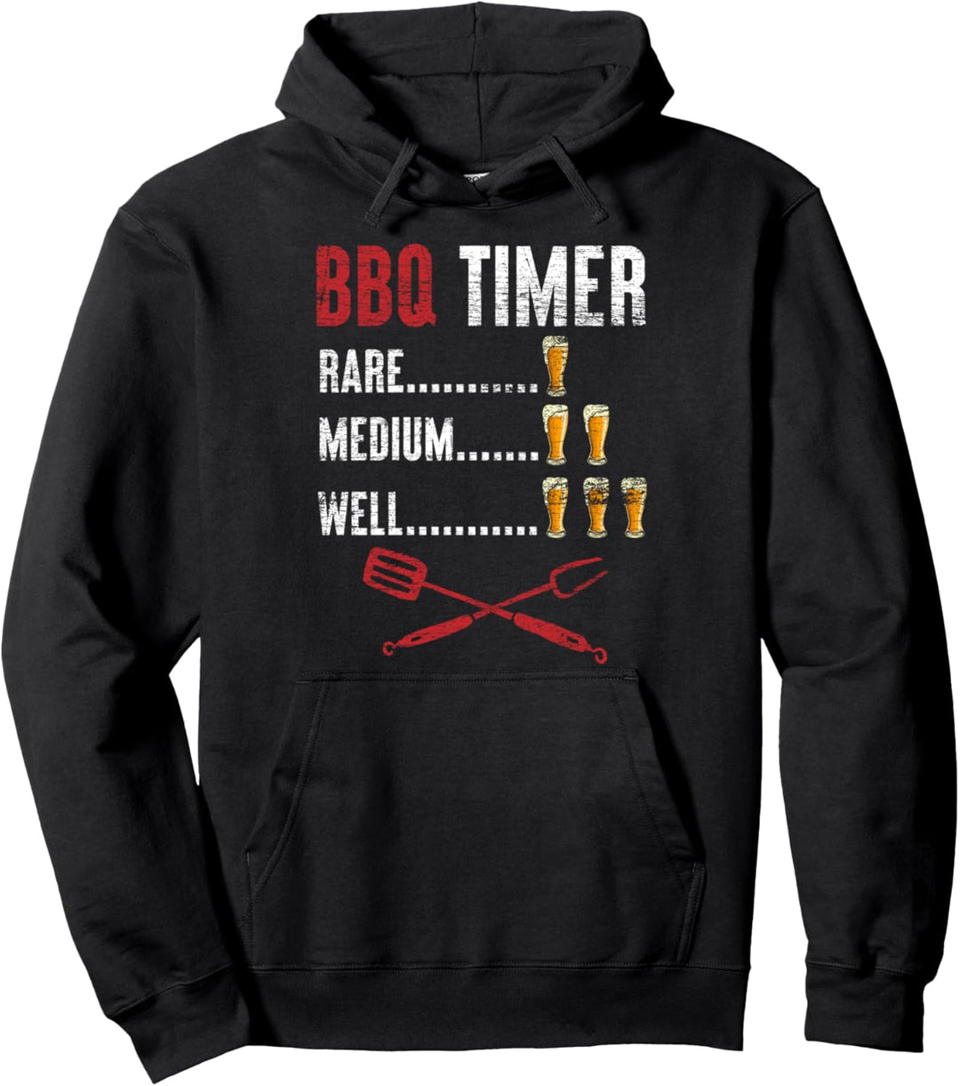 Bier Grillparty Geschenk BBQ Pullover Hoodie