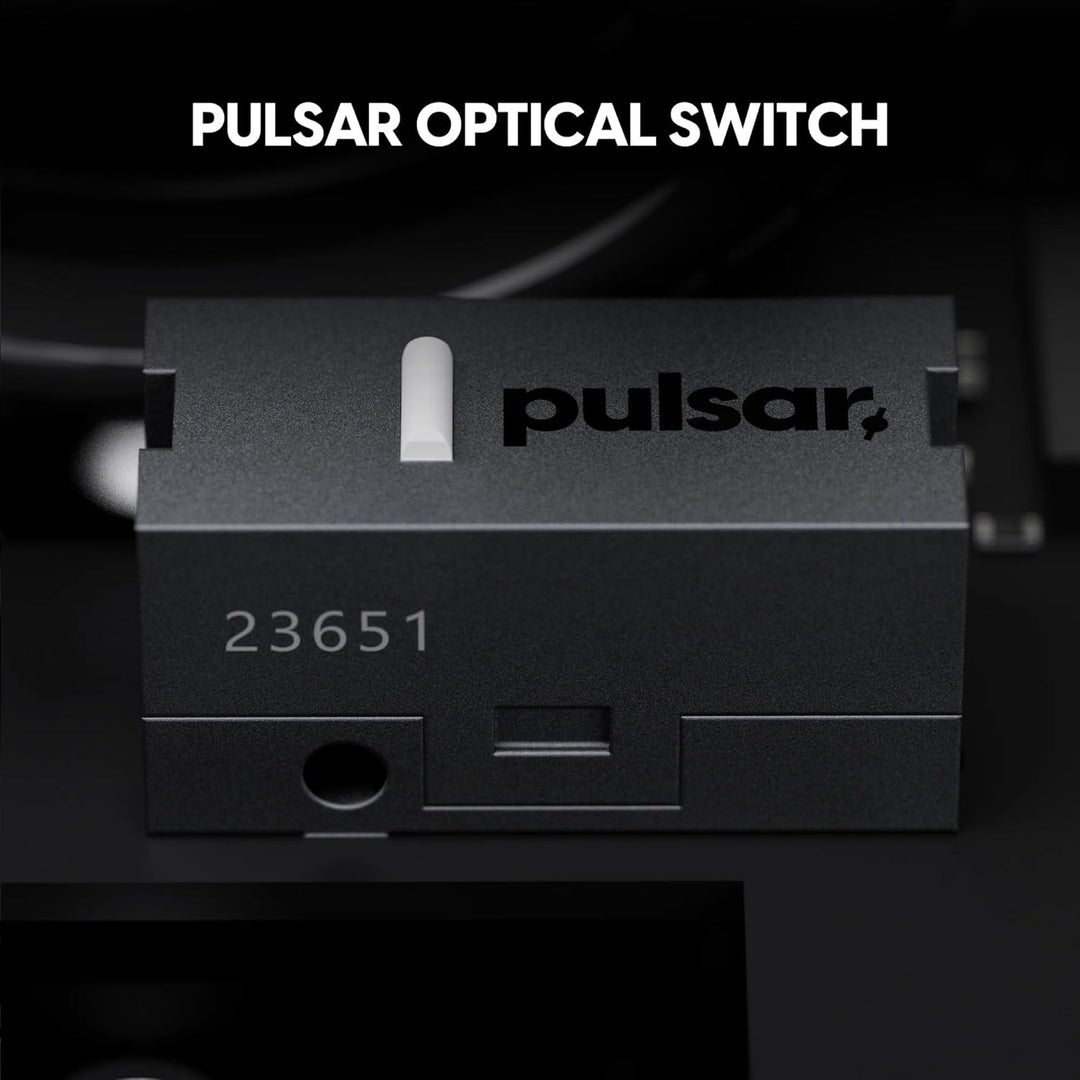 Pulsar Gaming Gears X2 Crazylight Kabellose Gaming-Maus, Ultraleicht, 39 g, optischer Schalter, 3200