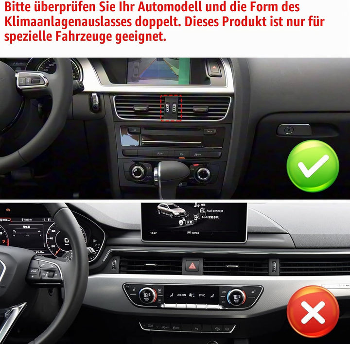 TTCR-II Kompatibel mit Handyhalterung Audi A4/S4 B8 2008-2015, A5/S5 8T 2008-2016, A4 B8 Smartphone