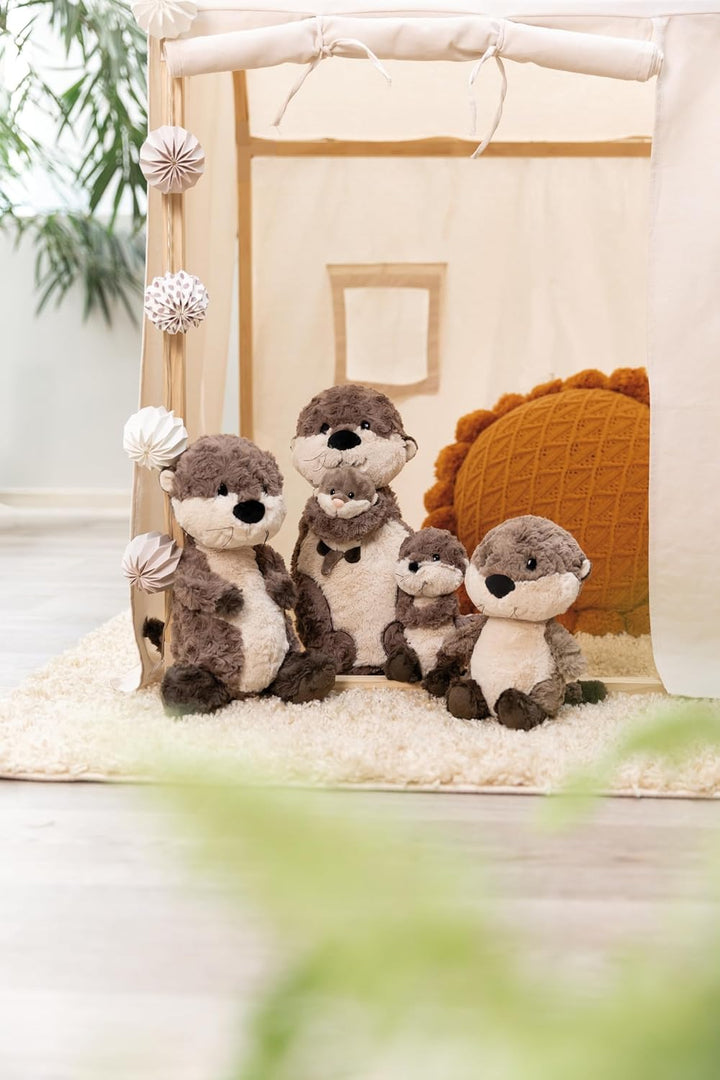NICI 49150 Kuscheltier Otter Oda 20cm grau schlenkernd-Nachhaltiges Stofftier aus weichem Plüsch, ni