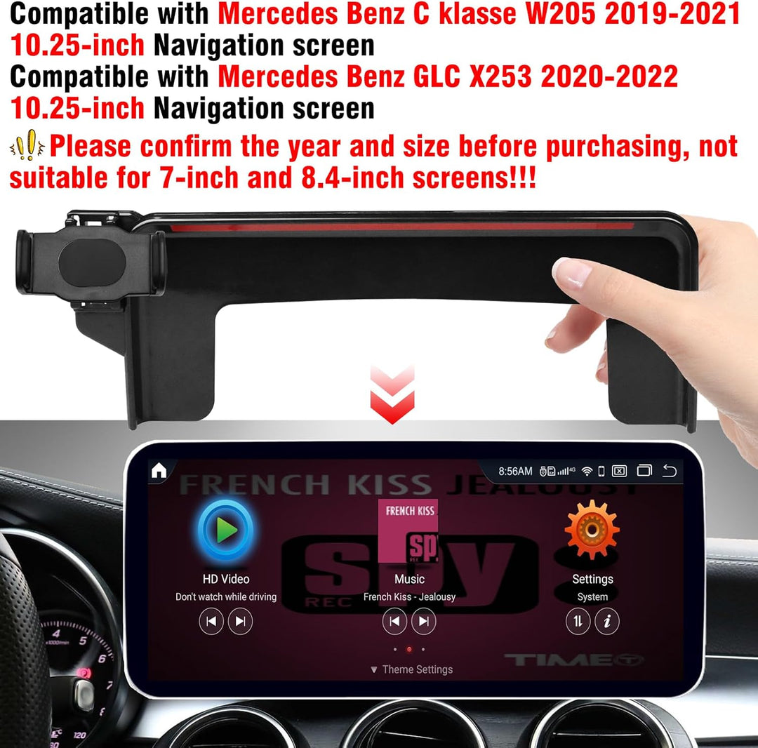 TTCR-II 10.25-in Kompatibel mit Mercedes Benz GLC Handyhalterung, Smartphone Halter für C Klasse W20